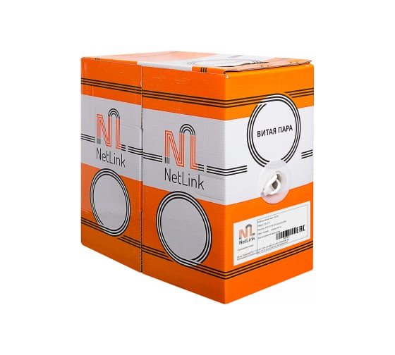 Омедненный кабель Netlink NL-CCA UTP 4PR 24 AWG CAT5е 305м внутренний, зеленый УТ-00000570