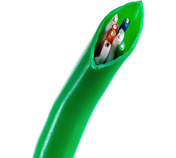 Омедненный кабель Netlink NL-CCA UTP 4PR 24 AWG CAT5е 305м внутренний, зеленый УТ-00000570