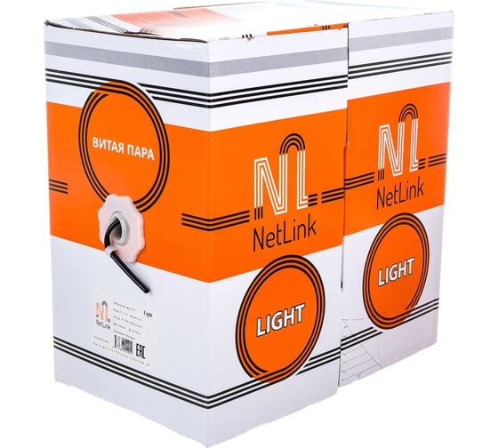 Омедненный кабель Netlink NL-CCA FTP 4PR 24 AWG CAT5е 305м внешний УТ-00000565