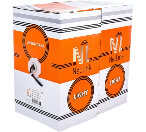 Омедненный кабель Netlink NL-CCA FTP 4PR 24 AWG CAT5е 305м внешний УТ-00000565