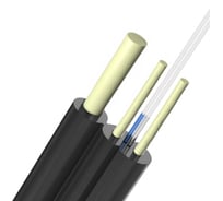 Оптический внешний кабель Netlink NL-OK-FTTH-4A-А2 (4 волокно с доп. стеклопрутком) УТ000004884