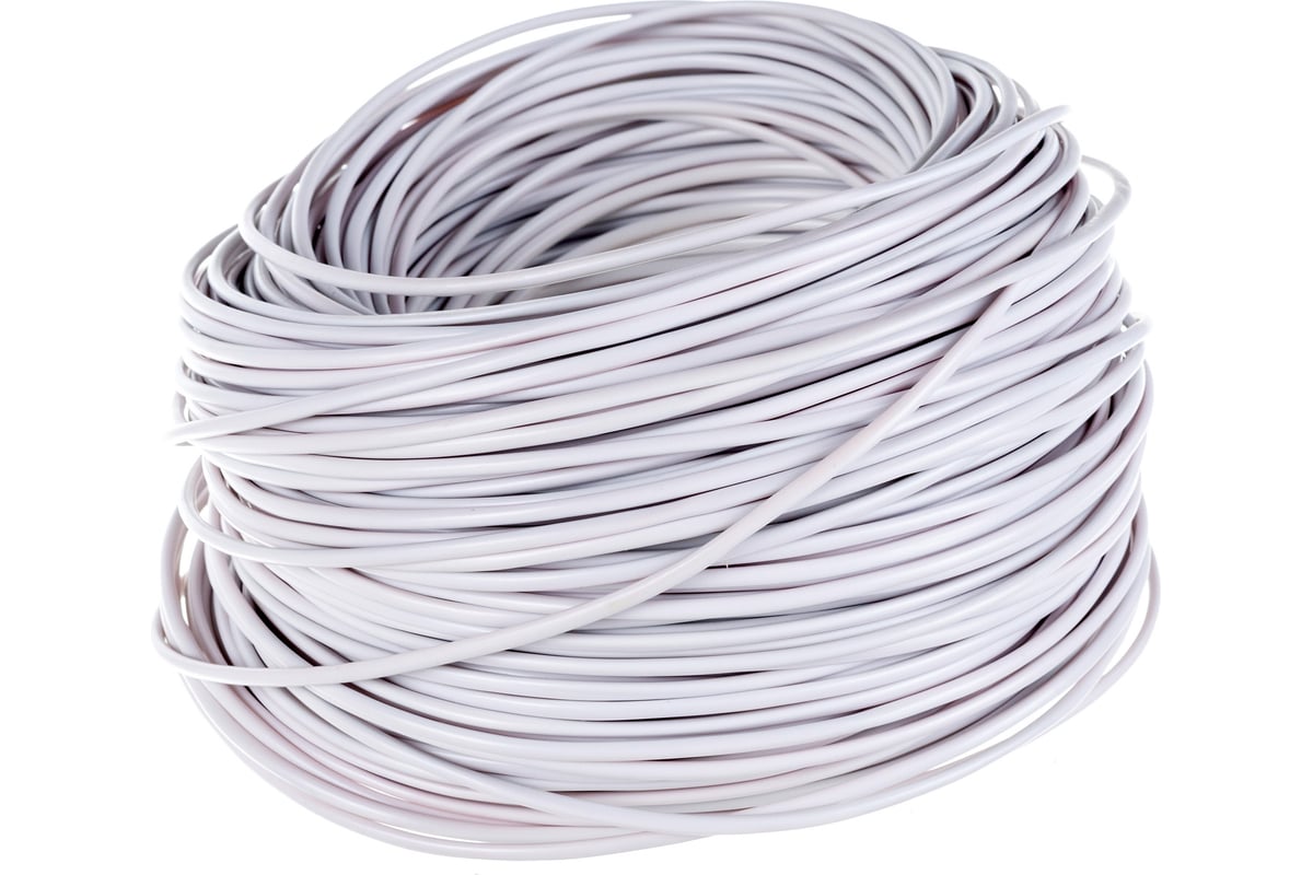Телефонный кабель TWIST 2 жилы многожильный 100 м, белый, TWST-RCF2X ...