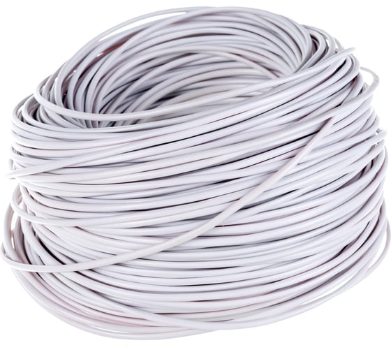 Телефонный кабель TWIST 2 жилы многожильный 100 м, белый, TWST-RCF2X-100