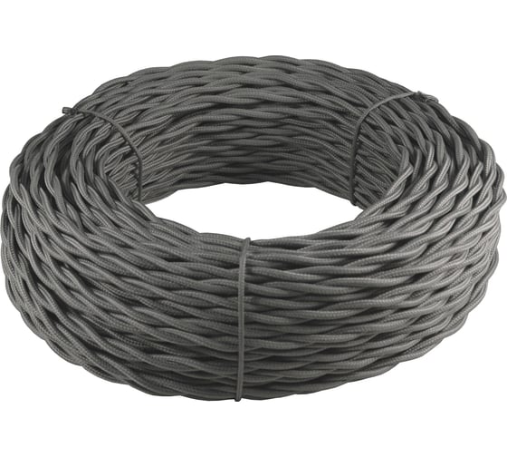 Провод Retrika 2x1.5 серый, 50м RP-215010