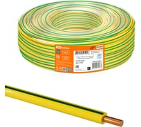 Провод TDM ELECTRIC ПуВнгА-LS, 1х16,0, ГОСТ, 100м, желто-зеленый SQ0124-0303