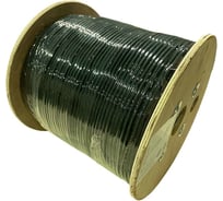 Кабель TWT UTP, 4 пары, Кат. 5e, LSZH, универсальный, с тросом, черный, 305м в кат., 5EUTP-UNV-TR TWT-5EUTP-UNV-TR