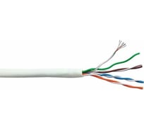 Кабель LANMASTER UTP патч-кордовый, 4 пары, Кат. 5e, LSZH, белый, 305м в кат., LAN-5EUTP-PT-LSZH-WH