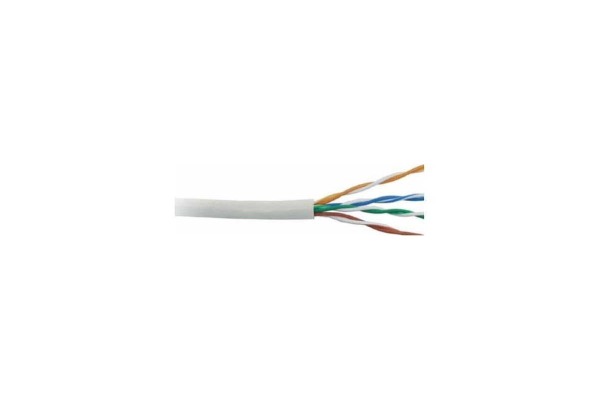 Кабель LANMASTER UTP, 4 пары, Кат. 5e, LSZH, серый, 305м в кат., LAN ...