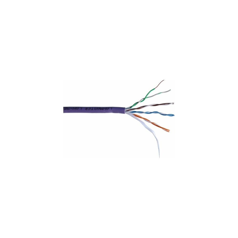 Кабель LANMASTER UTP, 4 пары, Кат. 5e, нг(А)-HFLTx, фиолетовый, 305м в ...