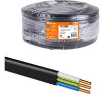 Кабель TDM ELECTRIC ВВГ-П нг(А)-LSLTx 3x1,5 ок(N, PE)-0,66 ГОСТ (100м) SQ0117-0209