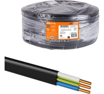 Кабель TDM ELECTRIC ВВГ-П нг(А)-LSLTx 3x6 ок(N, PE)-0,66 ГОСТ (100м) SQ0117-0212