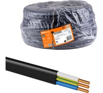 Кабель TDM ВВГ-П нг(А)-LS 3x1,5 ок(N, PE)-0,66 ГОСТ (90м) SQ0117-0474