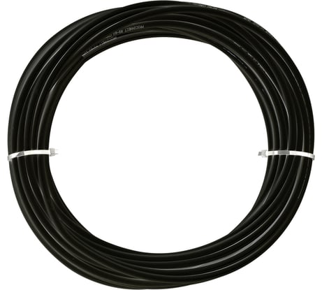 Внутренний коаксиальный кабель TWIST RG-6U, 75 Ом CCA, черный, 20м COAX-RG6-CСS-48-IN-BL-20