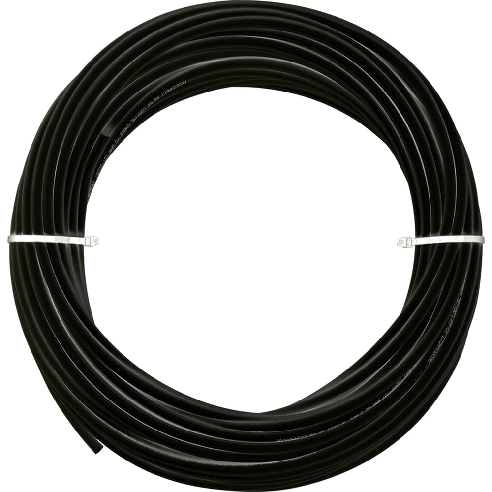 Внутренний коаксиальный кабель TWIST RG-6U, 75 Ом CCA, черный, 30м COAX ...