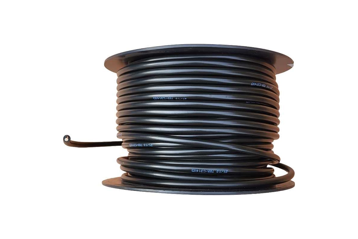 Стандартный многожильный кабель BERNER 50 м, 1,5 мм2, 2-жильный черный ...