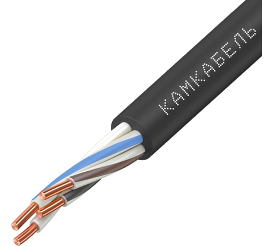 Кабель ВВГНГ А - LS Камкабель 4x10 мм 50 м ГОСТ 1157Б40LD00070А
