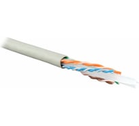 Кабель UTP LANMASTER 4 пары, Категории 6, LSZH, серый, 305м в катушке, LAN-6EUTP-LSZH-GY