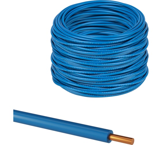 Провод ПуВ TDM ELECTRIC (ПВ-1) 1x4,0 ГОСТ (300м), синий SQ0124-0232 1