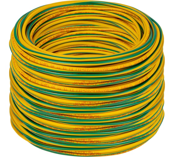 Провод ПуГВ TDM ELECTRIC (ПВ-3) 1x1,0 ГОСТ (500м), желто-зеленый SQ0124-0713