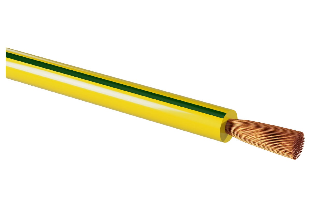 Провод ПуГВ TDM (ПВ-3) 1x4,0 ГОСТ (300м), желто-зеленый SQ0124-0731 ...