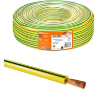 Провод ПуГВ TDM ELECTRIC 1x6,0 ГОСТ (100м), желто-зеленый SQ0124-1545