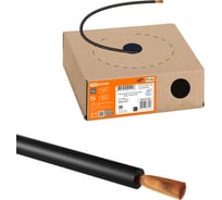 Провод ПуГВ TDM ELECTRIC 1x0,5 ГОСТ в коробке (250м), черный SQ0124-1404