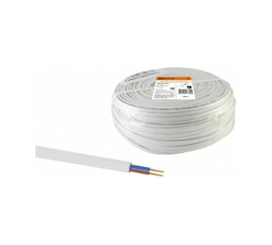Шнур TDM ШВВПмб 3x0,5 (50м), белый Народный SQ0120-0255