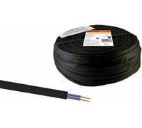 Шнур TDM ELECTRIC ШВВПмб 3x0,5 (100м), черный Народный SQ0120-0307