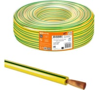 Провод ПуГВ TDM ELECTRIC 1x0,75 ГОСТ (100м), желто-зеленый SQ0124-1515