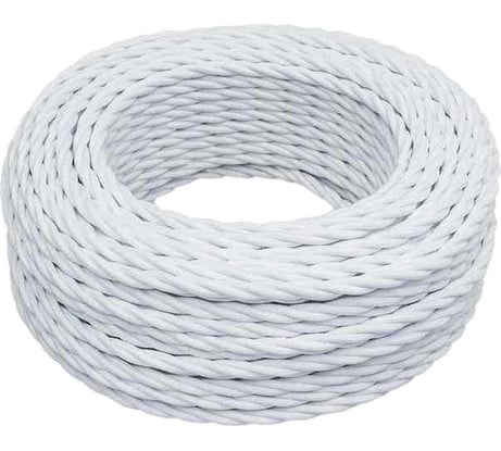 Провод Bironi 2x1,5, белый, матовый, 10 метров B1-424-71-10