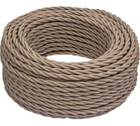 Провод Bironi 2x0,75, капучино, матовый, 10 метров B1-422-716-10