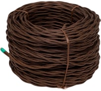 Провод Bironi 2x0,75, коричневый, глянец, 50 метров B1-422-072-50