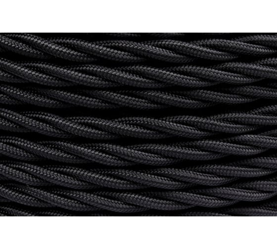 Провод Bironi 2x2,5, черный, матовый, 10 метров B1-425-73-10