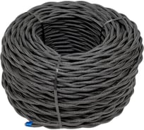 Провод Bironi 2x1,5, графит, матовый, 50 метров B1-424-713-50