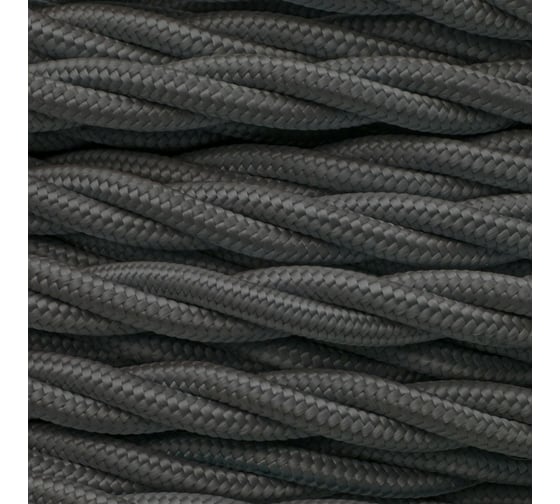 Провод Bironi 2x2,5, графит, матовый, 50 метров B1-425-713-50