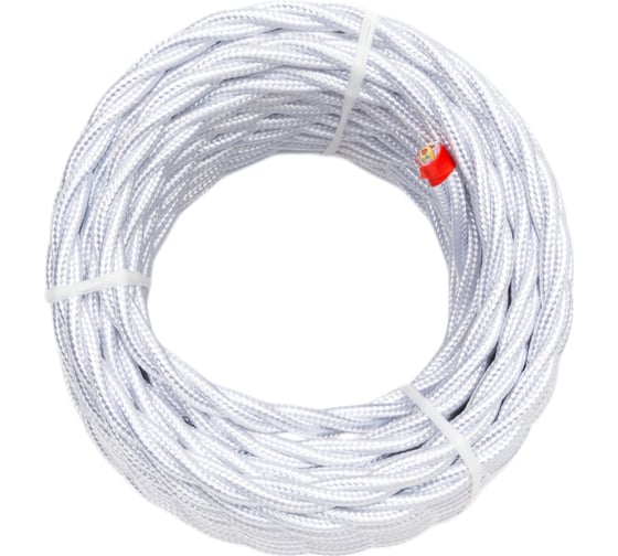 Провод Bironi 3x2,5 белый (глянец) 10м B1-435-071-10