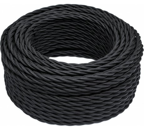 Провод Bironi 3x1,5 черный (матовый) 10м B1-434-73-10