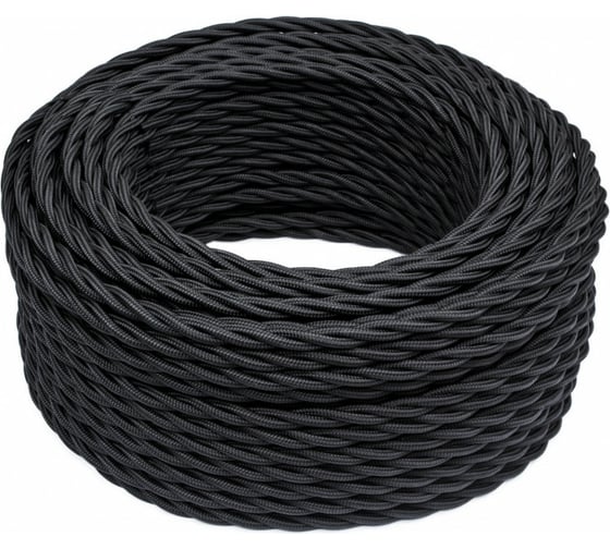 Провод Bironi 3x2,5 черный (матовый) 20м B1-435-73-20