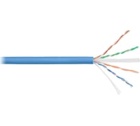 Кабель NIKOLAN U/UTP 4 пары, категория 6a, одножильный, медь, 0,57мм, внутренний, LSZH нг(А)-HFLTx, оранжевый, 500м NKL 4155C-OR