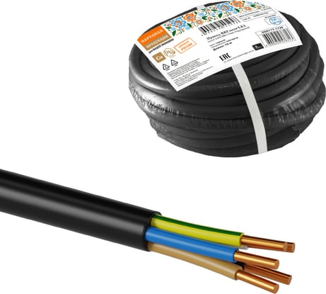 Провод TDM ELECTRIC ВВГмбнгА 5х2,5 220/380 10м Народный SQ0117-1120