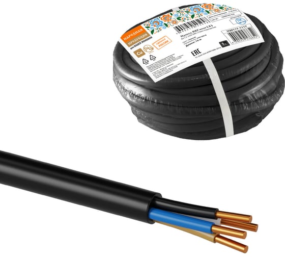 Провод TDM ELECTRIC ВВГмбнгА 4х1,5 220/380 10м Народный SQ0117-1117 1