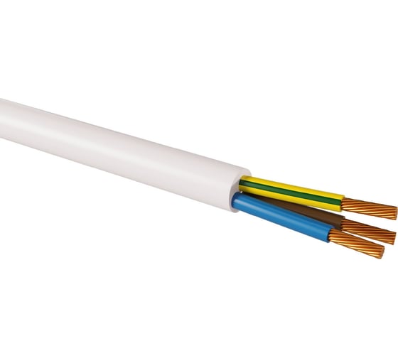 Провод ПВСмб TDM ELECTRIC 3x4 (100м), белый Народный SQ0118-0935