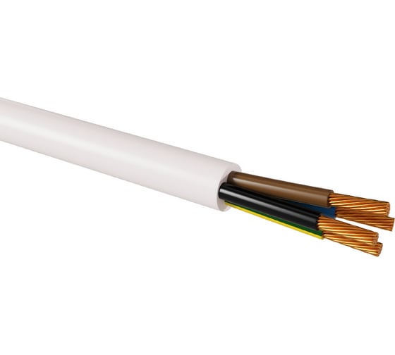 Провод TDM ELECTRIC ПВСмб 4х6 100м, белый Народный SQ0118-0938