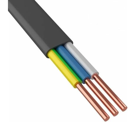 Кабель ООО Кабельный завод АЛЮР ВВГ-П-нг(А)-LS 3x2,5 ок (N,PE) -0,66 Ч, бухта 100 метров 2004766000005