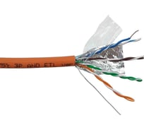 Кабель FTP LANMASTER 4 пары, Категории 5e, LSZH, оранжевый, 305м в кат., LAN-5EFTP-LSZH-OR