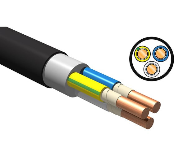 Кабель ВВГнг(А)-FRLS iTOK 3х2,5 ГОСТ (100 метров) i-KPP-VVGNG-FRLS-325-100 1