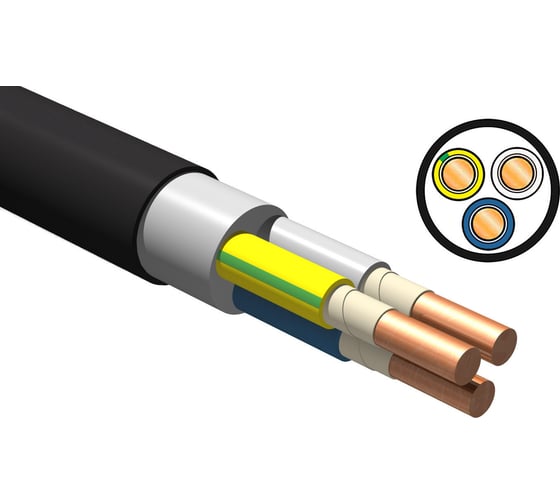 Кабель ВВГнг(А)-FRLSLTx iTOK 3х2,5 ГОСТ (100 метров) i-KPP-VVGNG-FRLSLTX-325-100 1
