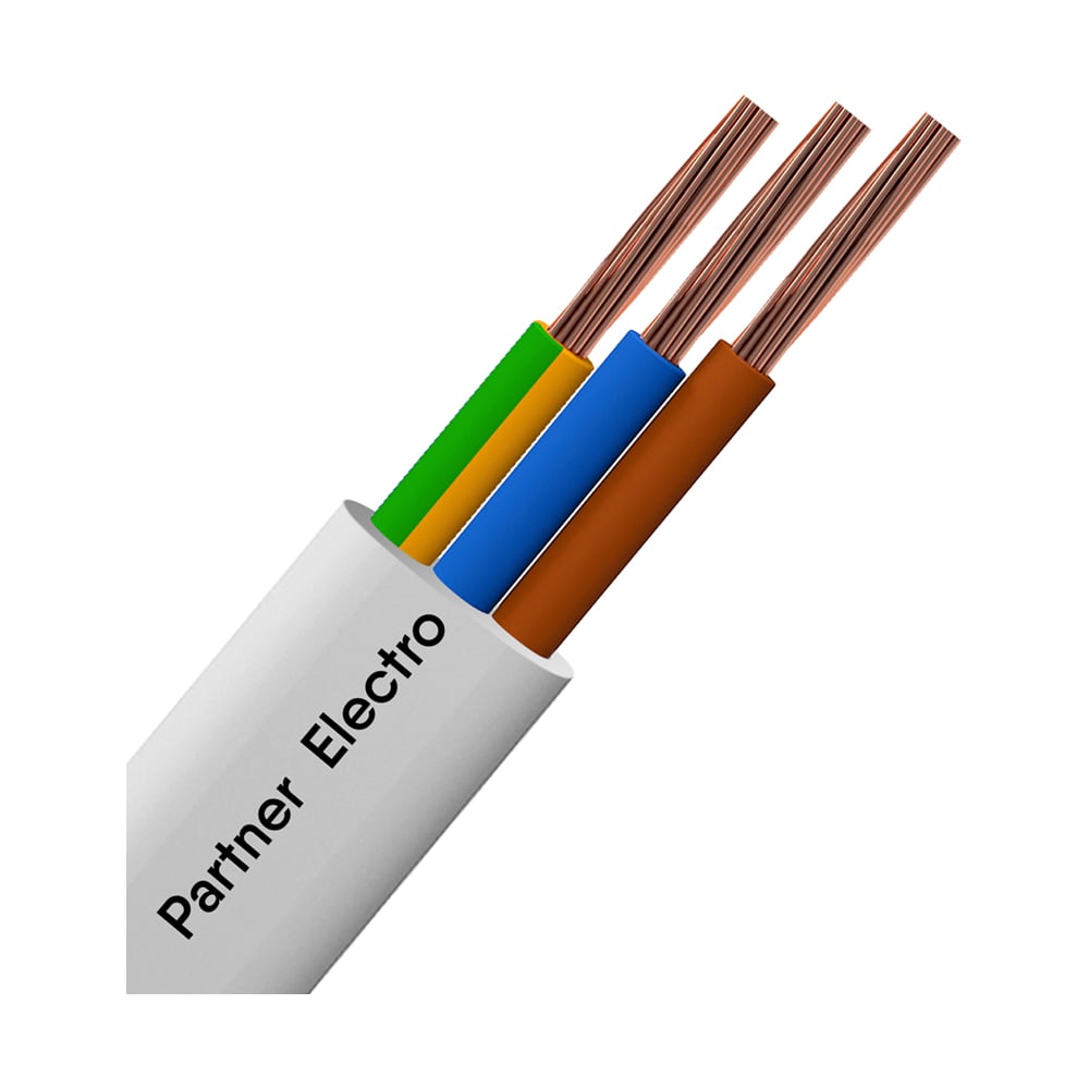 Провод Партнер-электро ПуГВВ 3x2,5 гост (100м) P056G-03NP06MC-B100 ...