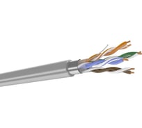 Кабель DATAREX категория 5е, 4 пары, f/utp, жила 0,52, lszh, нга-hf, серый, катушка 305 DR-140102