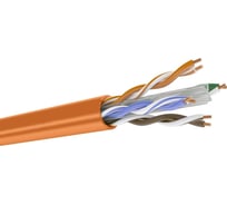 Кабель DATAREX кат 6 4 пары, u/utp, жила 0,58, lszh, нга-hf, оранжевый, катушка 500 м DR-141004